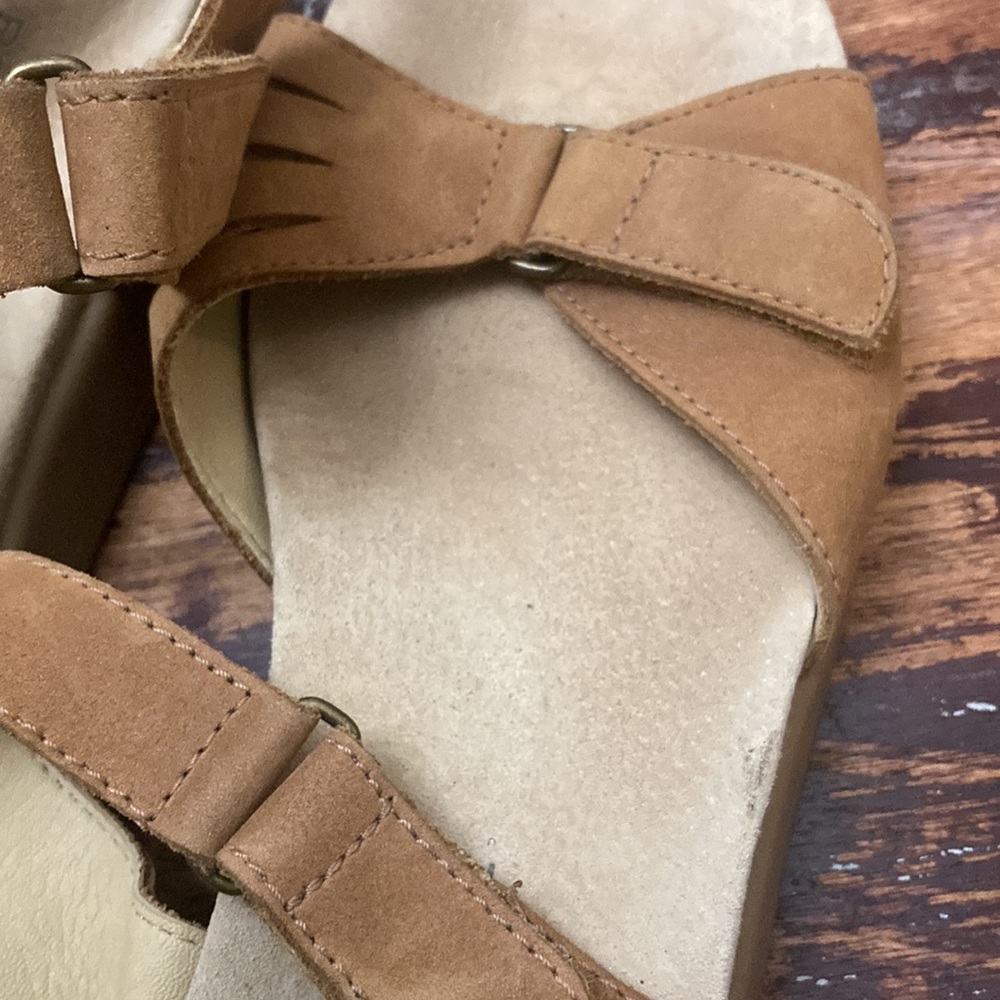 EUC Rockport Suede Open Toe Sandals Women’s Size 7 - Picture 6 of 7